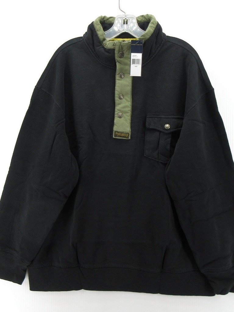 Polo Ralph Lauren Sweatshirt 2xb Big Snap T Pullover Heavyweight Knit